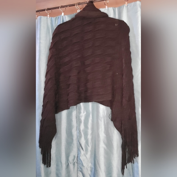 Textured Turtleneck Poncho from Big Buddah - Picture 5 of 10